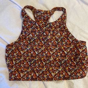 Outdoor Voices Paprika Blooms Crop Top